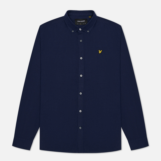 Мужская рубашка Lyle & Scott Cotton Linen Navy