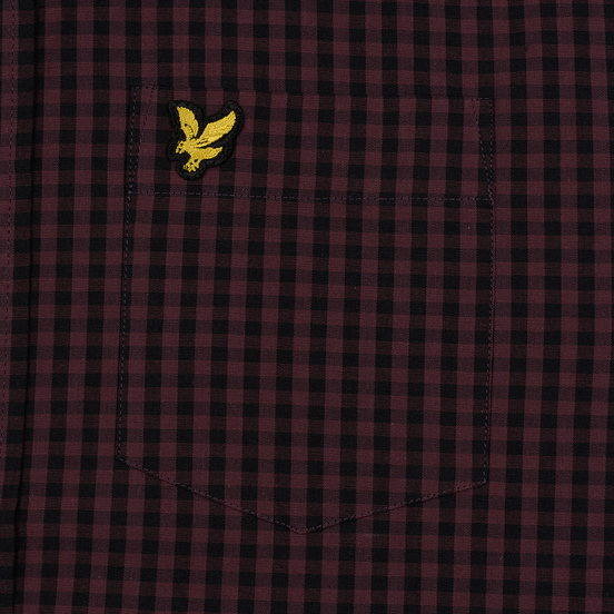 Мужская рубашка Lyle & Scott LS Slim Fit Gingham Berry/True Black