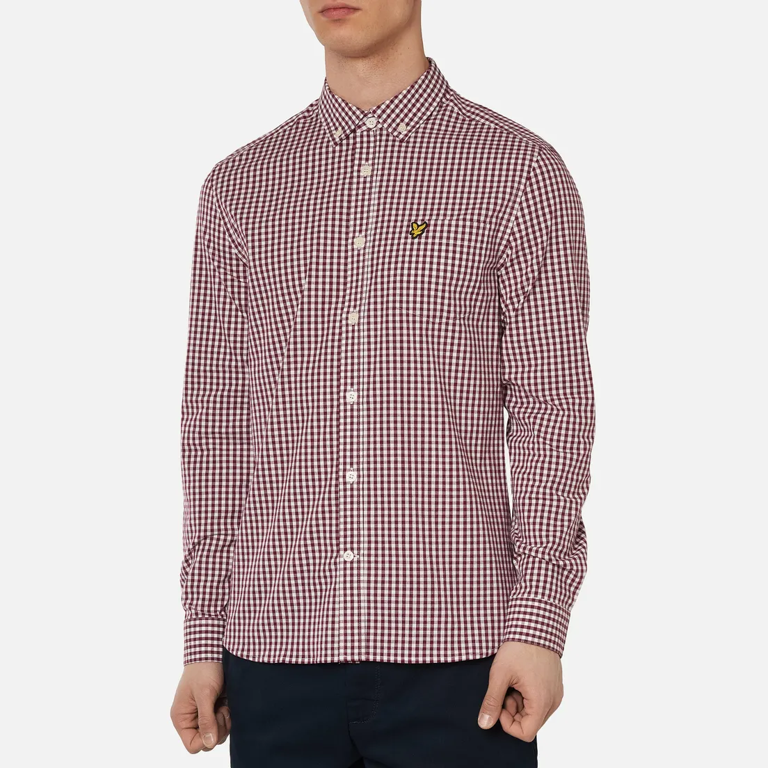 Lyle & Scott Мужская рубашка LS Slim Fit Gingham