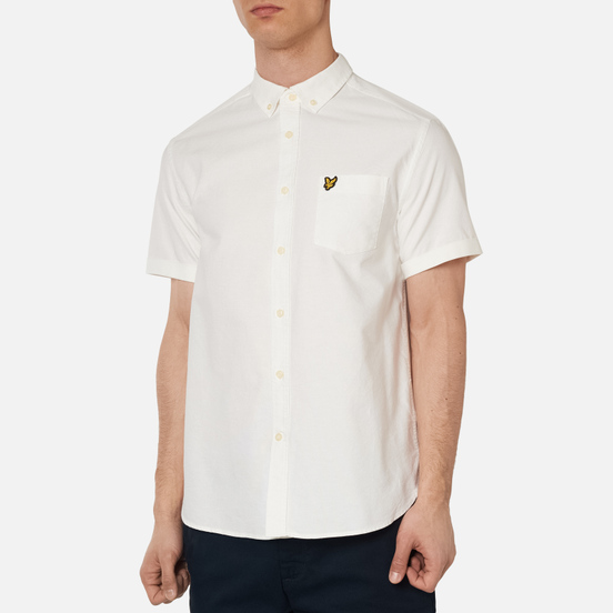 Мужская рубашка Lyle & Scott Short Sleeve Oxford White