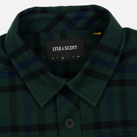 Мужская рубашка Lyle & Scott Tartan Overshirt Jade Green