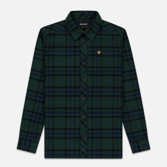 Мужская рубашка Lyle & Scott Tartan Overshirt Jade Green