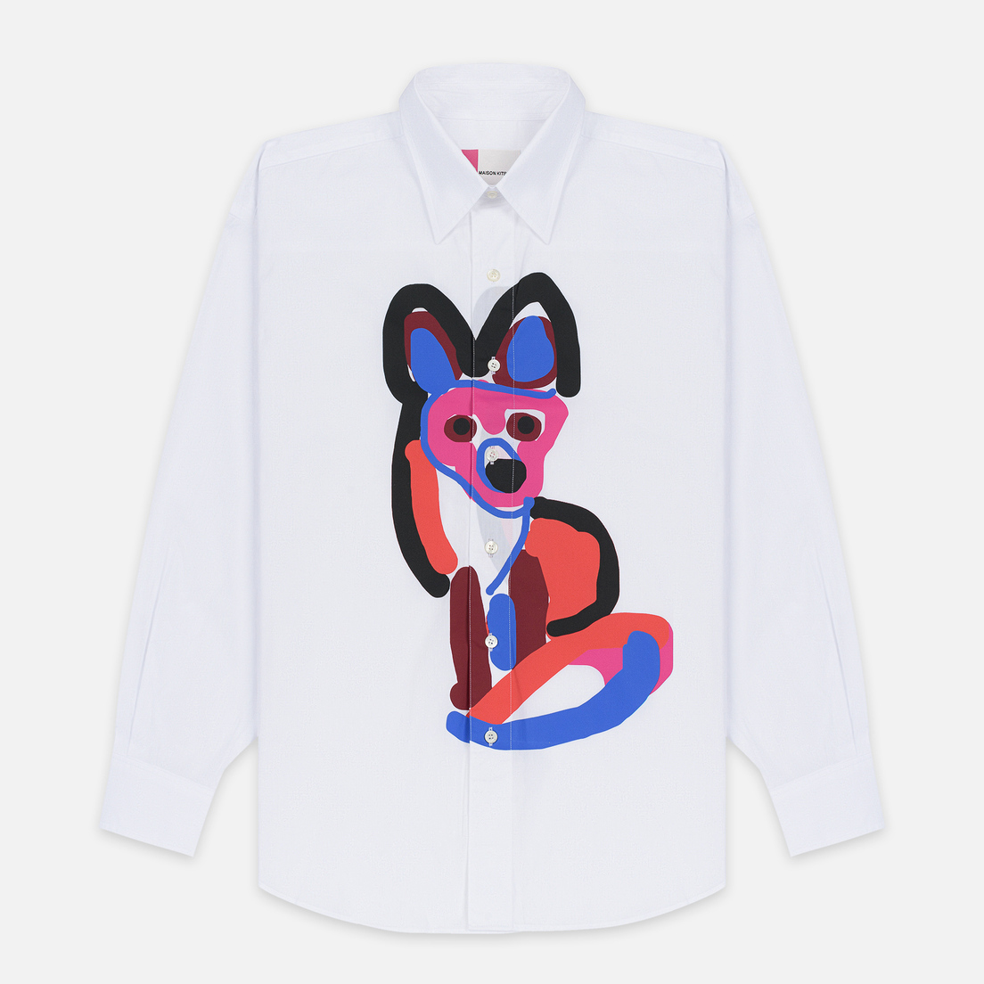 Maison Kitsune Мужская рубашка Acide Fox Casual