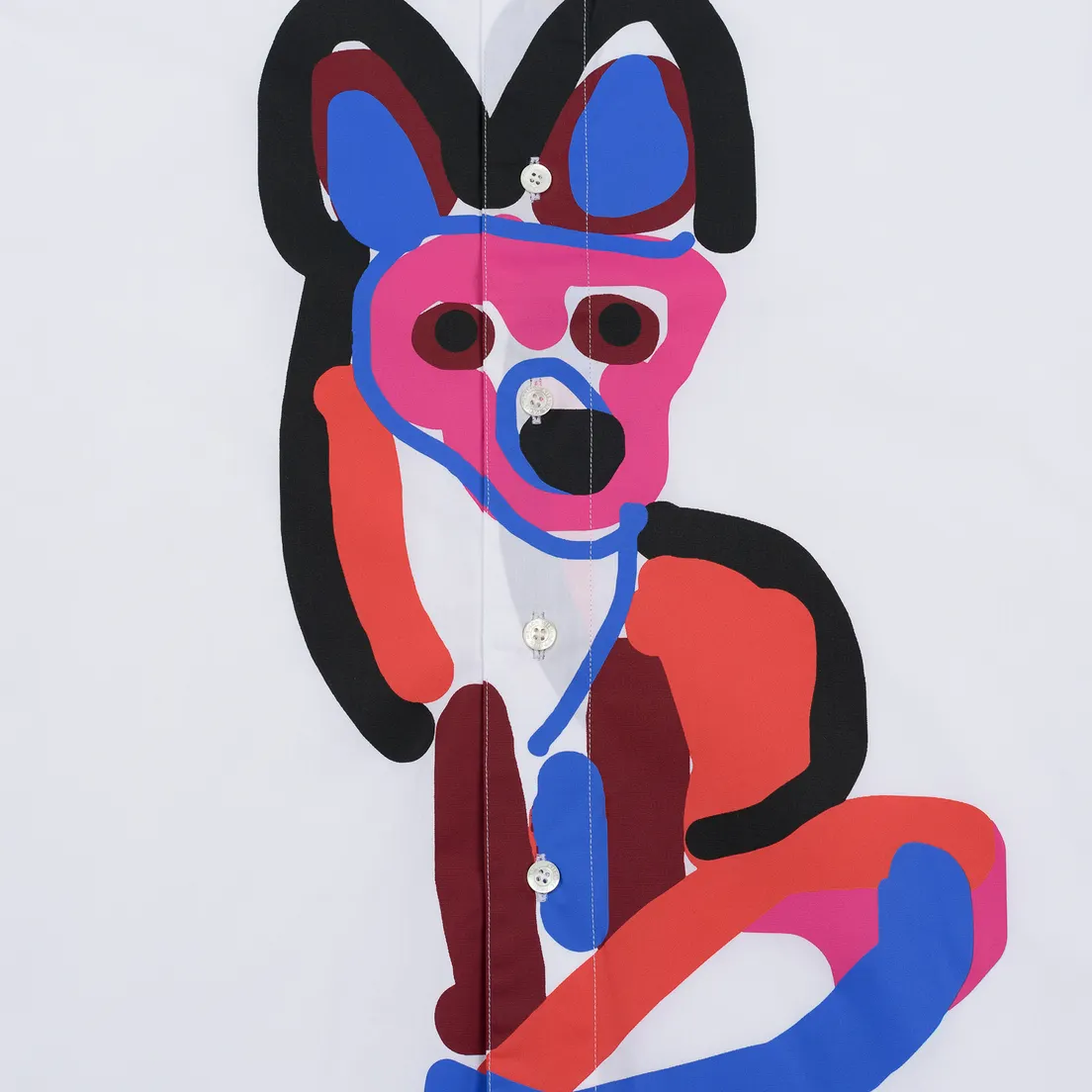 Maison Kitsune Мужская рубашка Acide Fox Casual