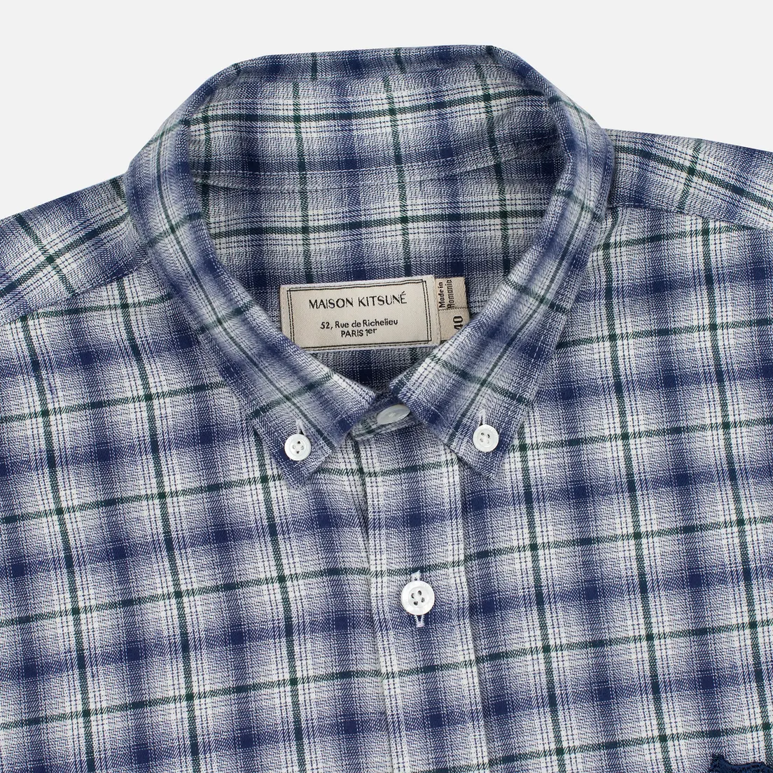 Maison Kitsune Мужская рубашка Check Classic