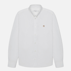 Мужская рубашка Maison Kitsune Fox Head Embroidery Classic White