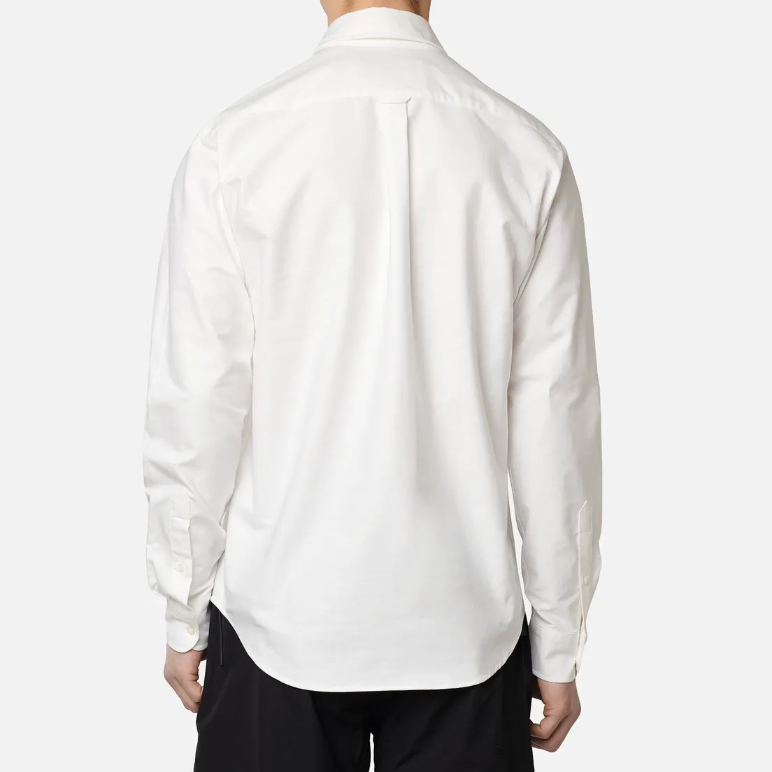 Maison Kitsune Мужская рубашка Oxford Fox Head Embroidery Classic