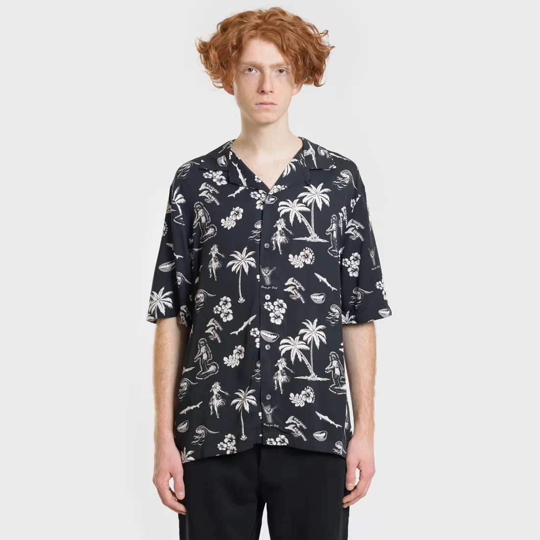 McQ Alexander McQueen Мужская рубашка Billy 03 Hawaii Print