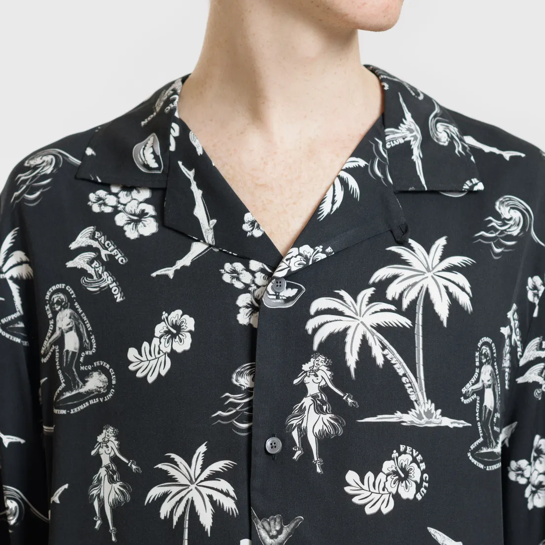 McQ Alexander McQueen Мужская рубашка Billy 03 Hawaii Print