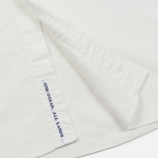 Мужская рубашка Nanamica Button Down Wind Nylon/Cotton White