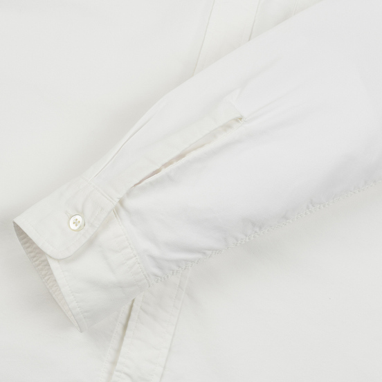 Мужская рубашка Nanamica Button Down Wind Nylon/Cotton White