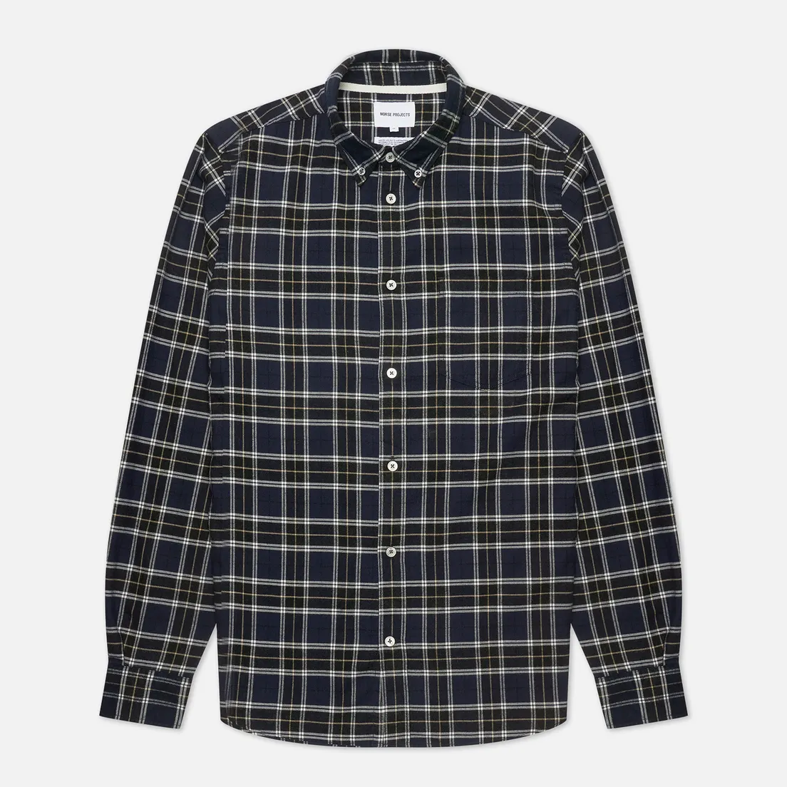 Norse Projects Мужская рубашка Anton Brushed Flannel Check