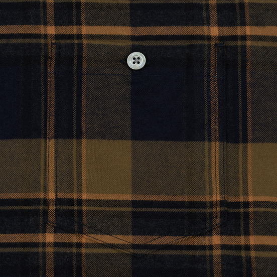 Мужская рубашка Norse Projects Anton Brushed Flannel Check Ivy Green