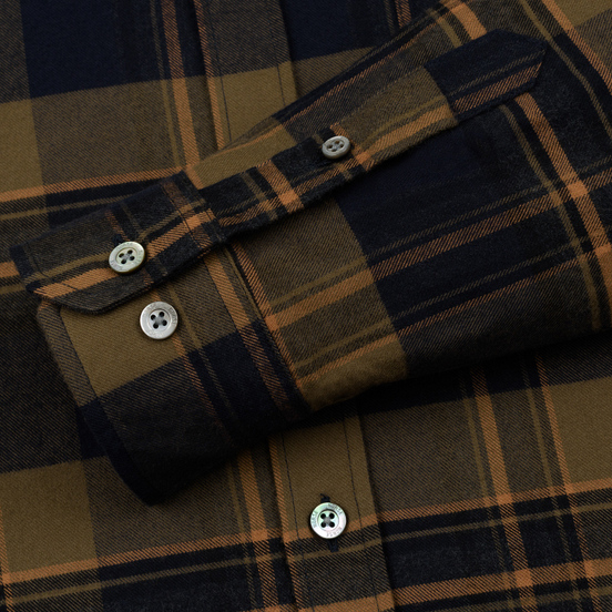 Мужская рубашка Norse Projects Anton Brushed Flannel Check Ivy Green