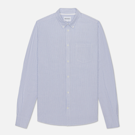 Мужская рубашка Norse Projects Anton Oxford, цвет голубой, размер XS
