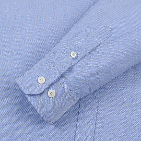 Мужская рубашка Norse Projects Anton Oxford Logo Pale Blue