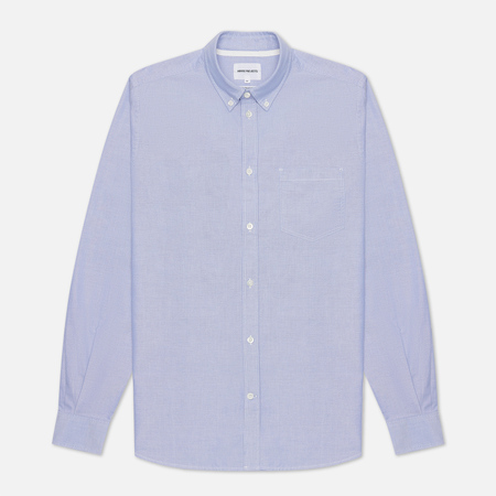 Мужская рубашка Norse Projects Anton Oxford, цвет голубой, размер XXL