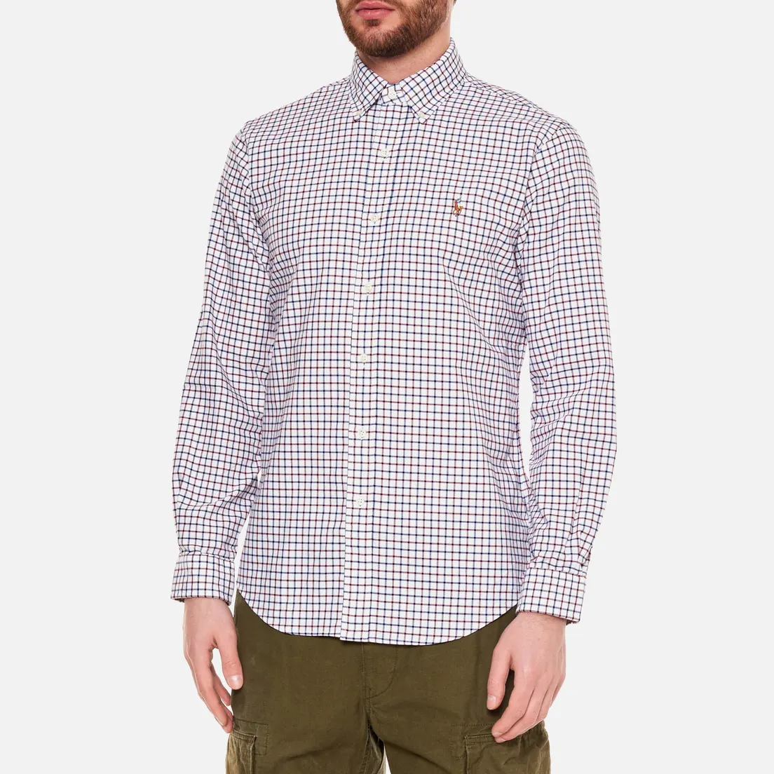 Polo Ralph Lauren Мужская рубашка Button Down Oxford Gingham