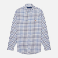 Мужская рубашка Polo Ralph Lauren Button Down Oxford Gingham White/Navy