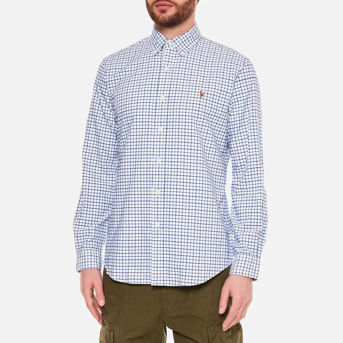 Polo Ralph Lauren Мужская рубашка Button Down Oxford Gingham