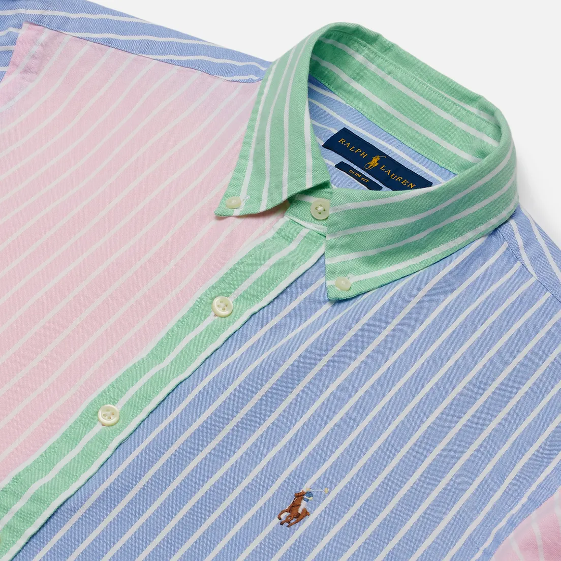 Polo Ralph Lauren Мужская рубашка Silm Fit Oxford Stripe Fun
