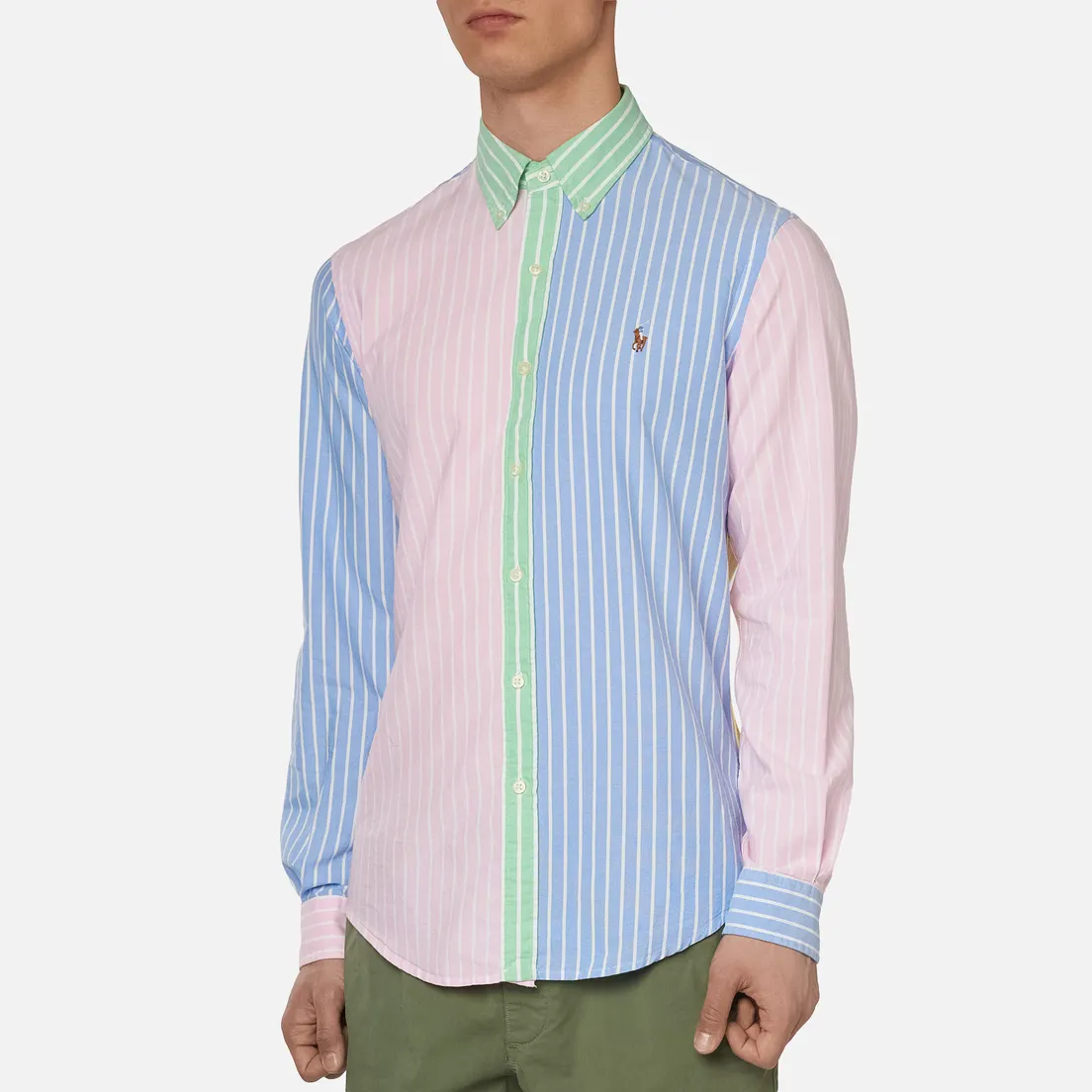 Polo Ralph Lauren Мужская рубашка Silm Fit Oxford Stripe Fun