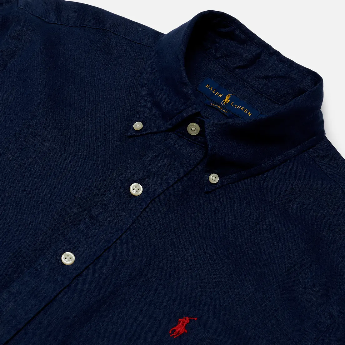 Polo Ralph Lauren Мужская рубашка Classic Fit Piece Dye Linen