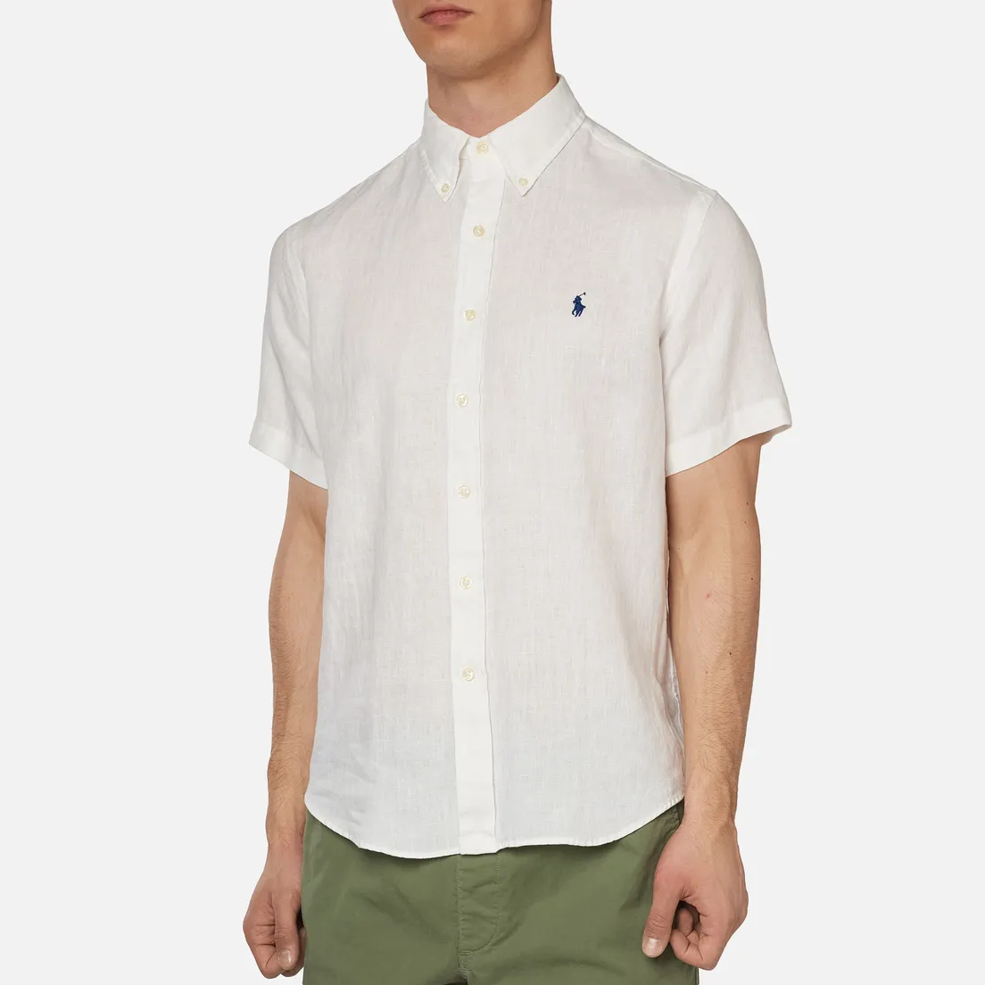 Polo Ralph Lauren Мужская рубашка Classic Fit Piece Dye Linen