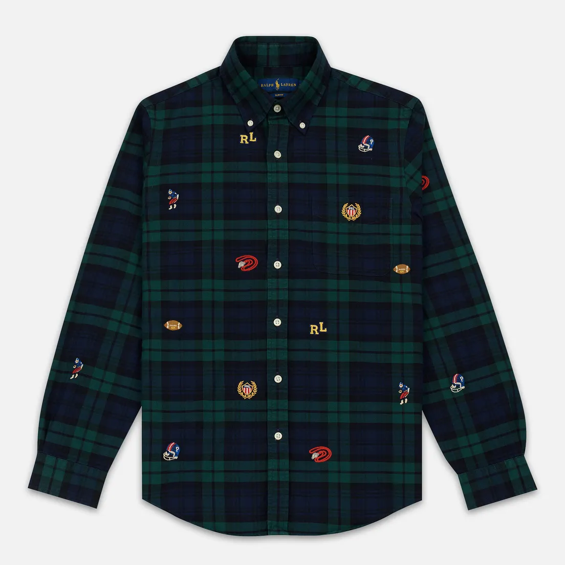 Polo Ralph Lauren Мужская рубашка Classic Fit Plaid Oxford
