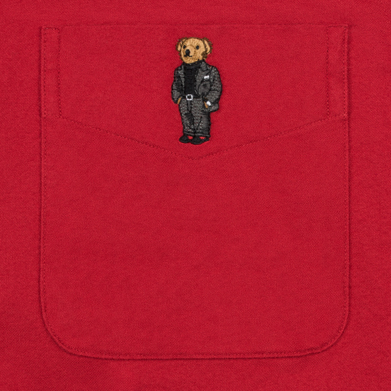 Мужская рубашка Polo Ralph Lauren Custom Fit Bear Brushed Oxford Sport Red