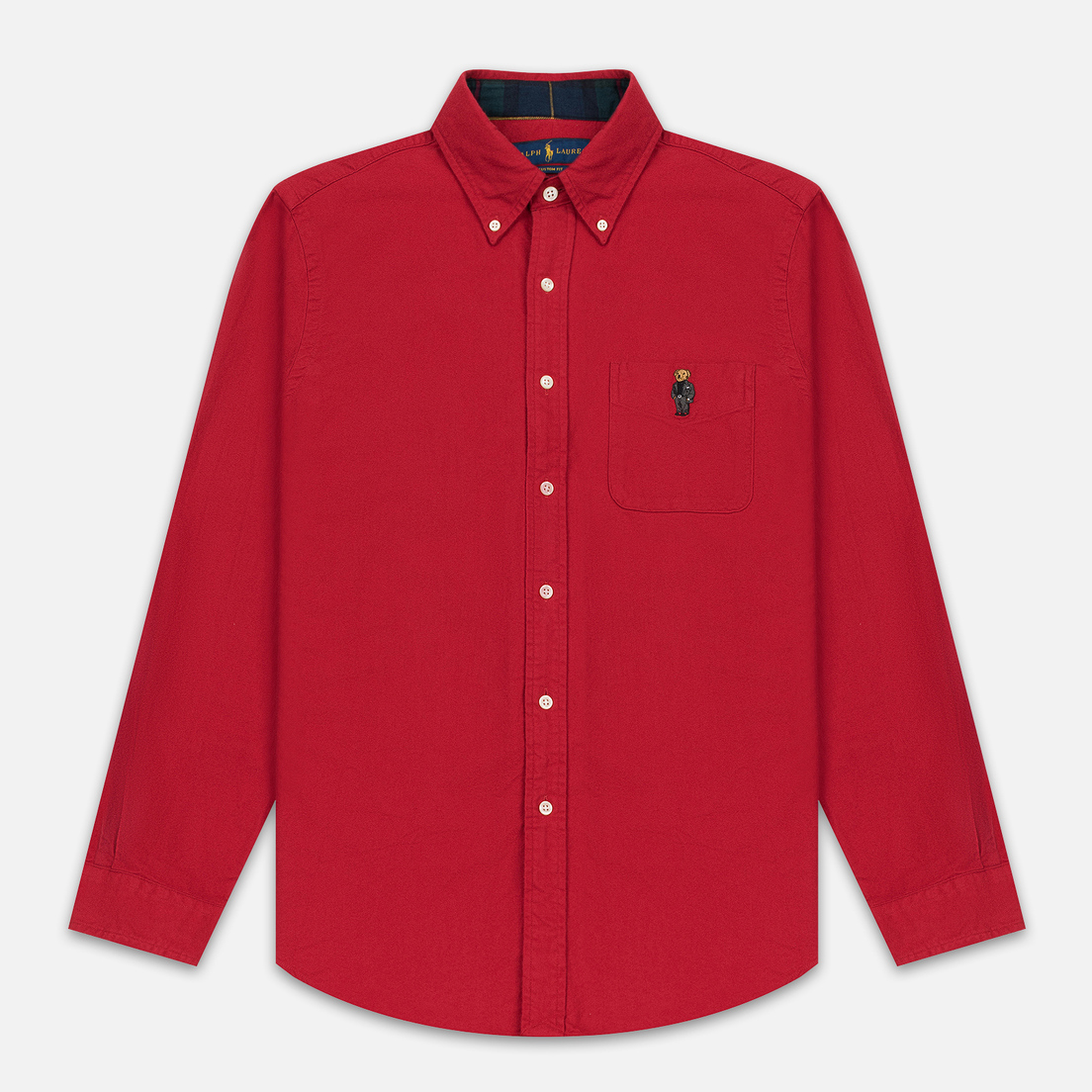 Polo Ralph Lauren Мужская рубашка Custom Fit Bear Brushed Oxford