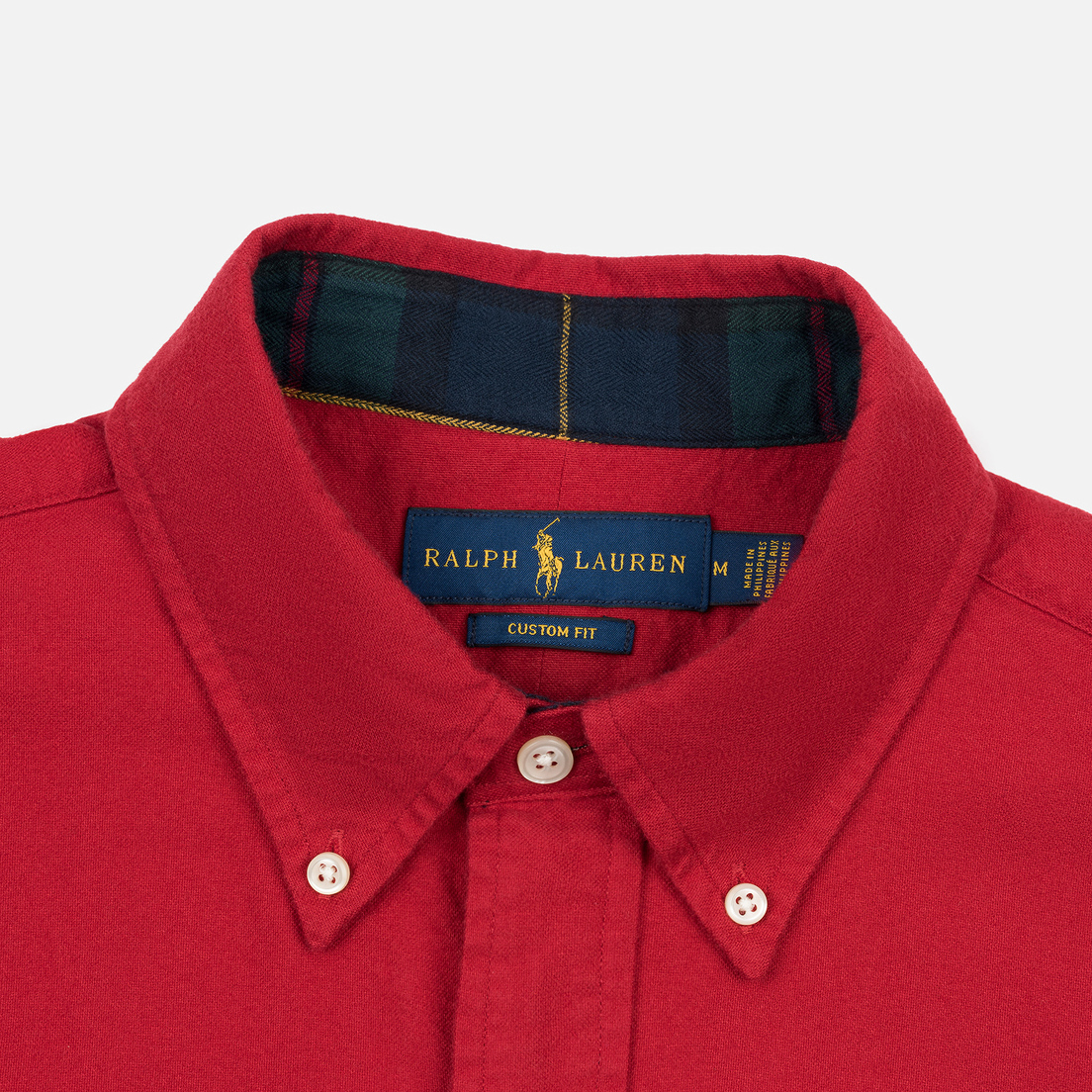 Polo Ralph Lauren Мужская рубашка Custom Fit Bear Brushed Oxford
