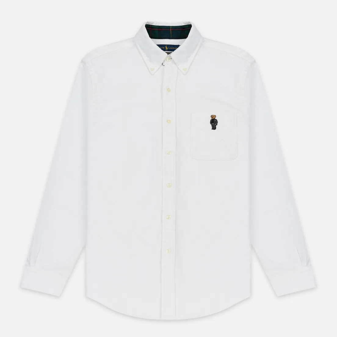 Polo Ralph Lauren Мужская рубашка Custom Fit Bear Brushed Oxford