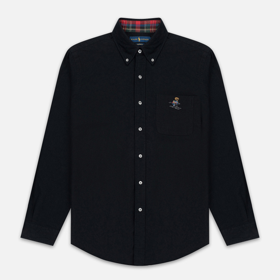 Мужская рубашка Polo Ralph Lauren Custom Fit Bear Ski Brushed Oxford Black