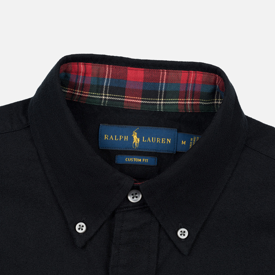 Мужская рубашка Polo Ralph Lauren Custom Fit Bear Ski Brushed Oxford Black