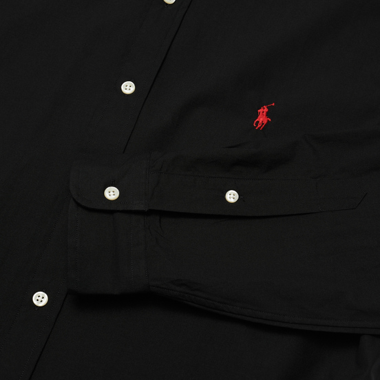 Мужская рубашка Polo Ralph Lauren Custom Fit Polo Pony Color Natural Stretch Poplin Black