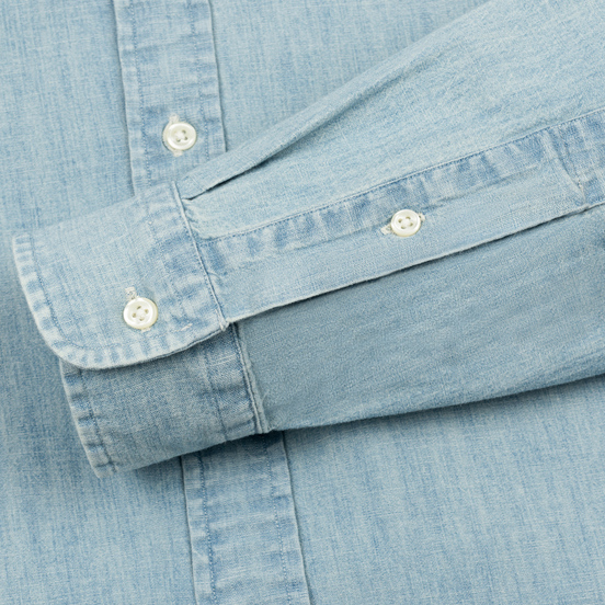 Мужская рубашка Polo Ralph Lauren Custom Fit Polo Pony Color Chambray