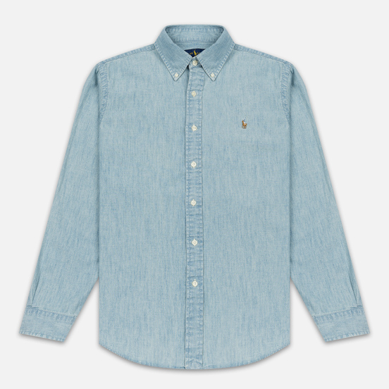 Мужская рубашка Polo Ralph Lauren Custom Fit Polo Pony Color Chambray