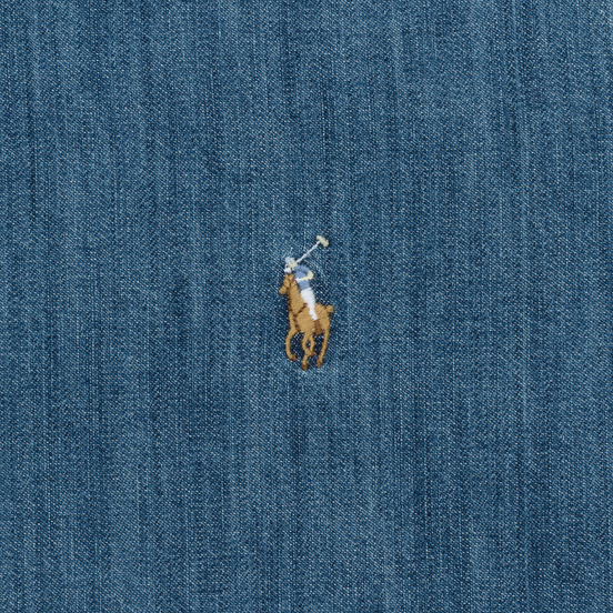 Мужская рубашка Polo Ralph Lauren Custom Fit Polo Pony Color Denim