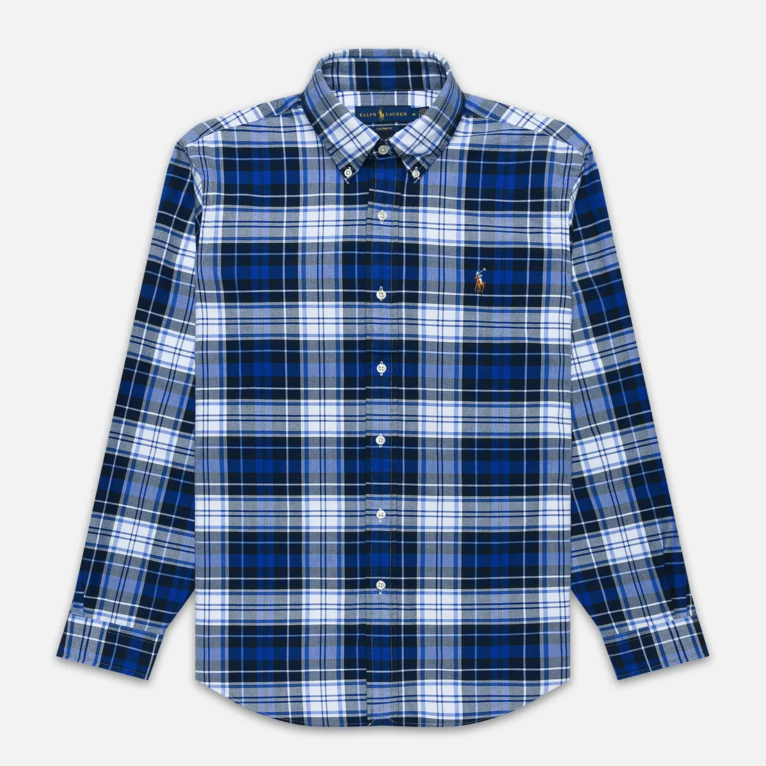 Polo Ralph Lauren Мужская рубашка Custom Fit Polo Pony Color Mini Logo Oxford