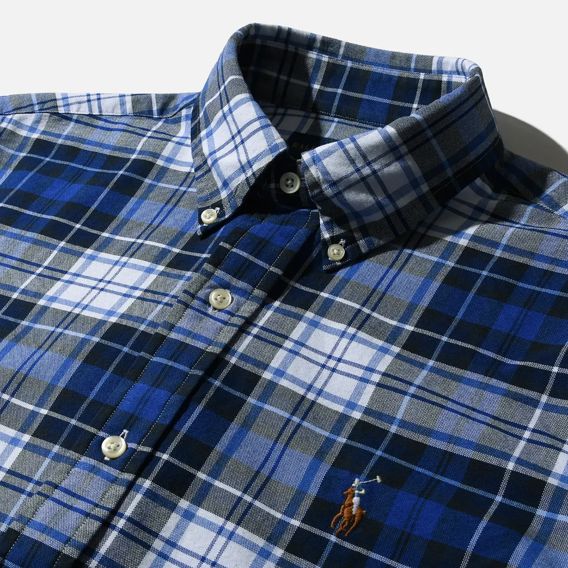 Polo Ralph Lauren Мужская рубашка Custom Fit Polo Pony Color Mini Logo Oxford