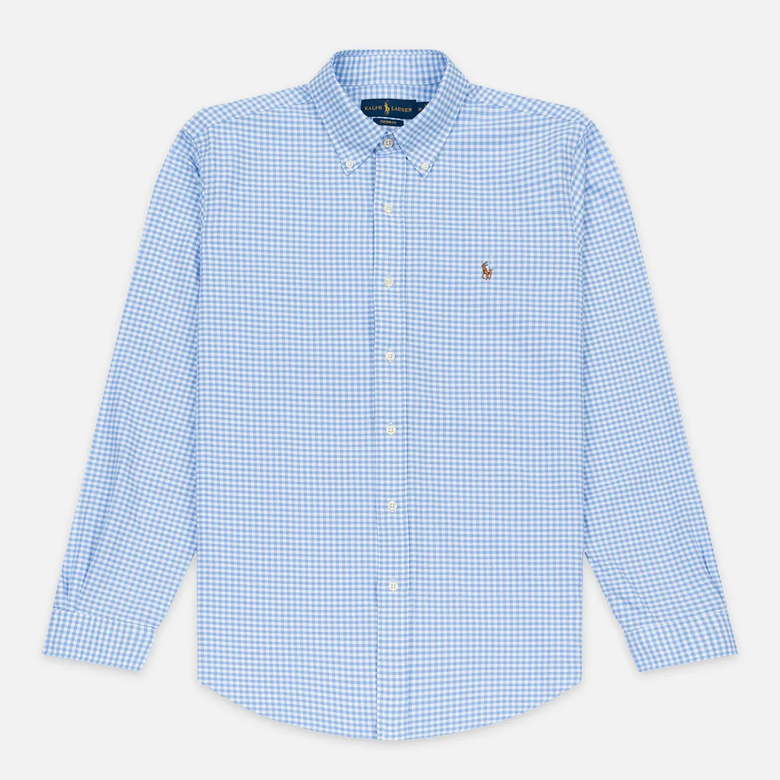 Polo Ralph Lauren Мужская рубашка Custom Fit Polo Pony Color Mini Logo Oxford