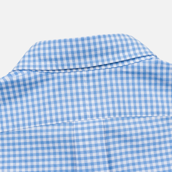 Мужская рубашка Polo Ralph Lauren Custom Fit Polo Pony Color Mini Logo Oxford Light Blue/White