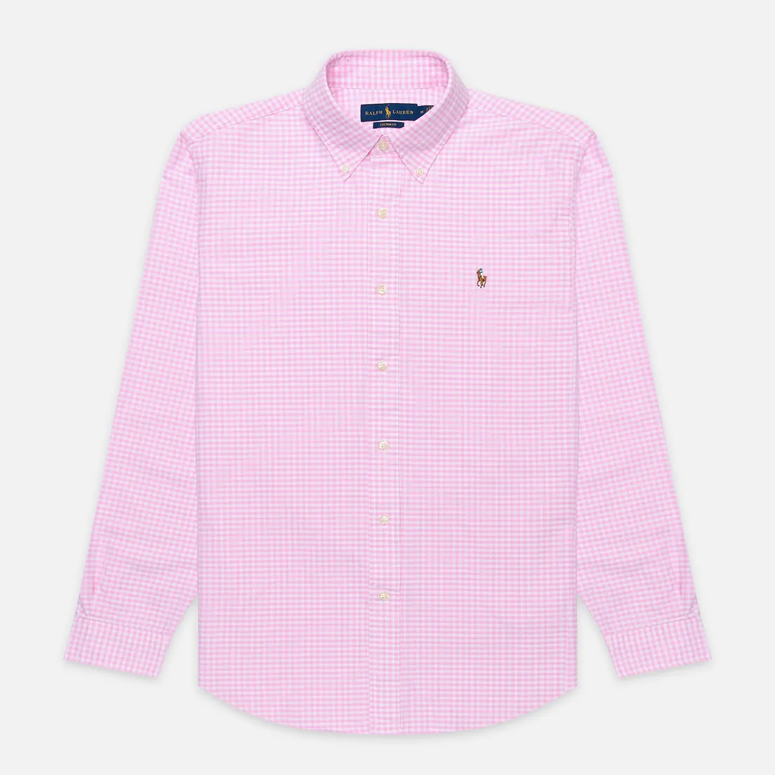 Polo Ralph Lauren Мужская рубашка Custom Fit Polo Pony Color Mini Logo Oxford