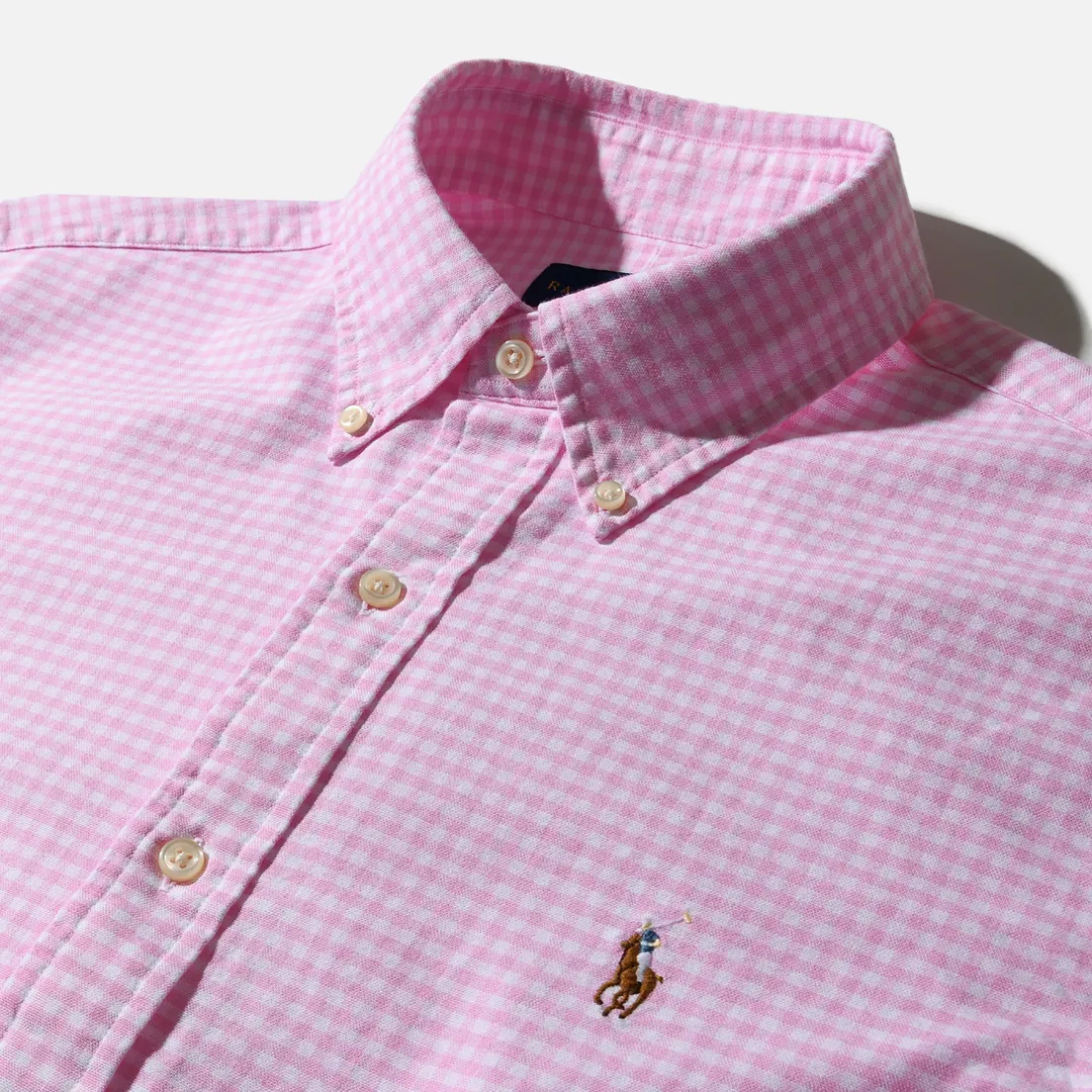 Polo Ralph Lauren Мужская рубашка Custom Fit Polo Pony Color Mini Logo Oxford