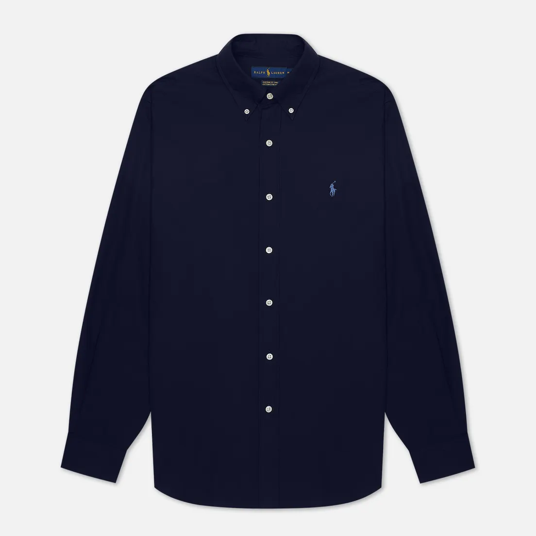 Polo Ralph Lauren Мужская рубашка Custom Fit Polo Pony Color Natural Stretch Poplin