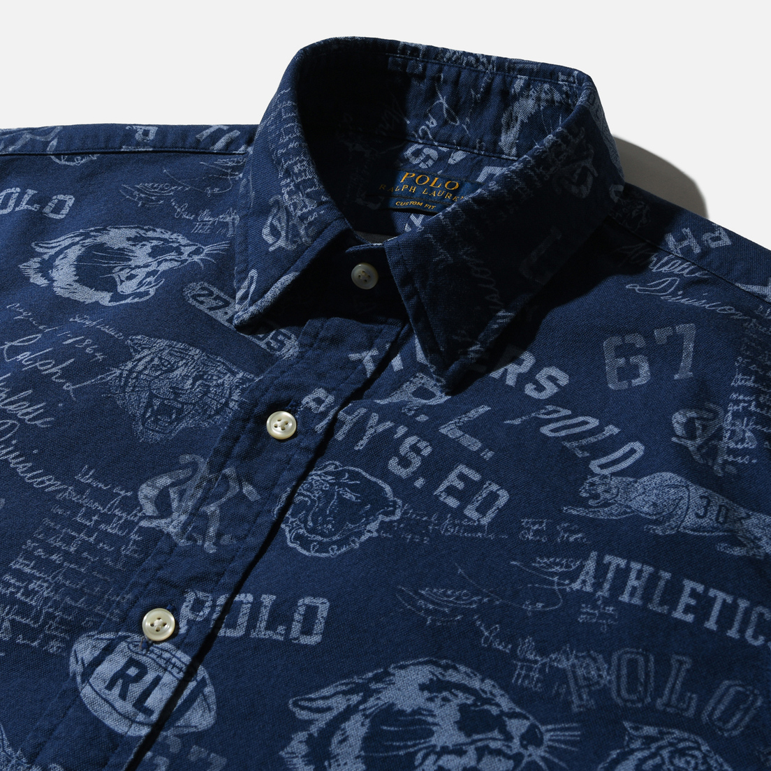 Polo Ralph Lauren Мужская рубашка Custom Fit Printed Oxford