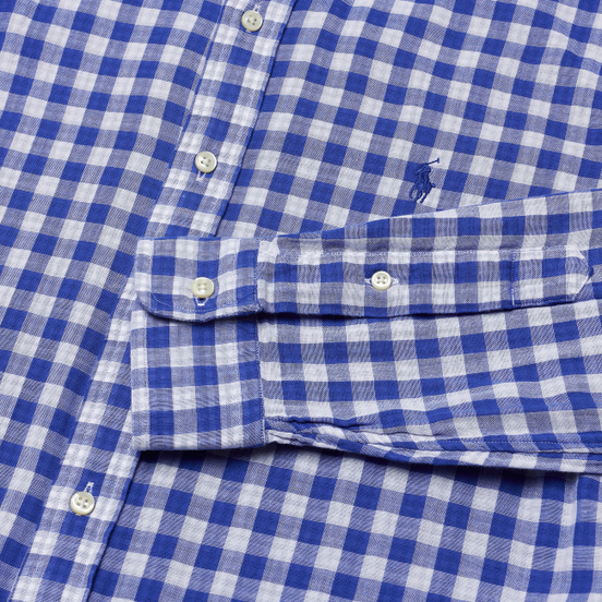 Мужская рубашка Polo Ralph Lauren Double Face Oxford Blue/White