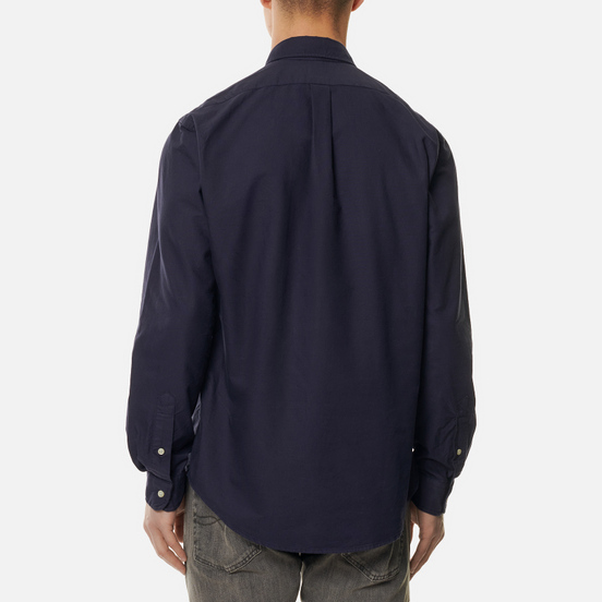 Мужская рубашка Polo Ralph Lauren Garment Dyed Oxford Navy