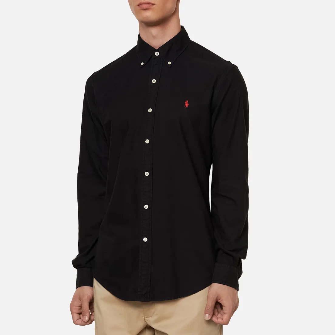 Polo Ralph Lauren Мужская рубашка Garment Dyed Oxford Slim Fit